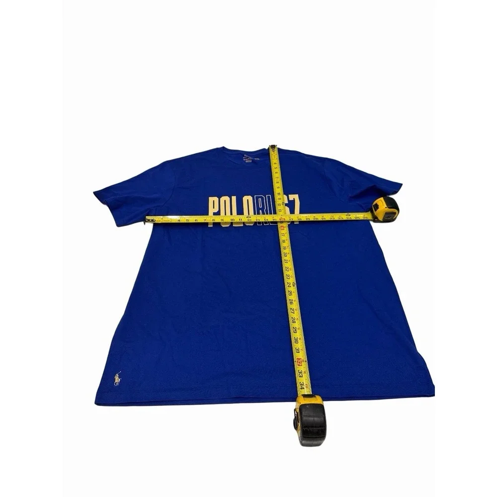 Polo‎ Ralph Lauren M Print Shop Graphic Logo T-Shirt Blue 2XLT NWT